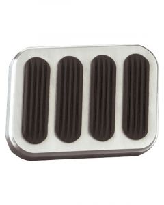 Lokar Xl Billet Alloy Brake Pad W/Rubber