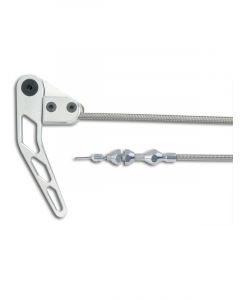 Lokar Stainless Hood Release & Cable And Billet Lever R/H Mo (HR1100HTR/H)