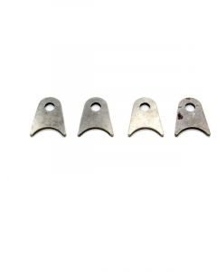 Meziere Flat Tabs, 3/8" Hole, Qty 4 7/8" Ht, 1-1/4" Tube Radius