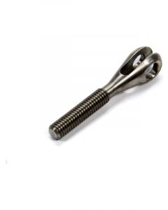 Meziere Threaded Clevis, 10-32 Rh 3/16" Hole, 1/8" Slot