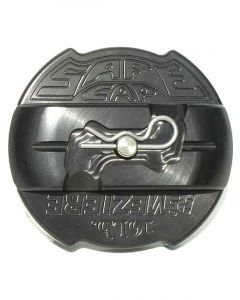 Meziere Safecap, 16Lb, Black Anodized Billet Locking Radiator Cap