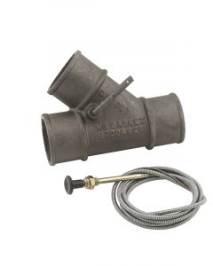 Mr Gasket 2" Exhaust Cut Out (W/Cable) Cast Iron, Fits 2" O.D Exhaust
