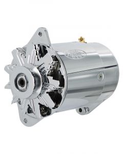 Powermaster Generator 75 Amps Suit Gm Up To 64, Short Chrome