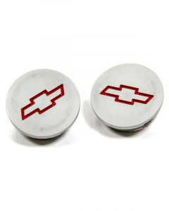 Proform Bowtie Emblem Freeze Plugs Insert Recessed Red Grey Outer