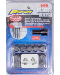 Proform Cam Lock Header Bolts 16Pcs .75"Uhl X 3/8-16" Thread