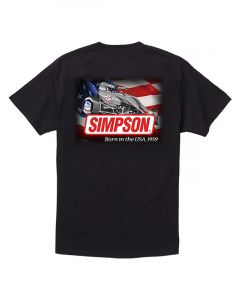 Simpson American Flyer Tee Medium - Wingless Sprint Black