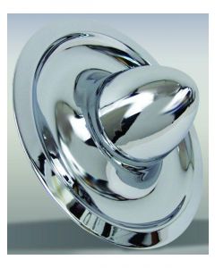 Wheel Vintiques Chrome Bullet Cap 3-1/2 Tall Smooth Suit Rallye, Oem