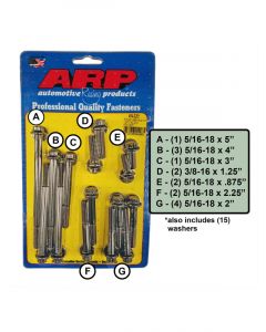 ARP Timing Cover Bolts 12Pt S/S Polished Ford 4.7L 5.0L Kit