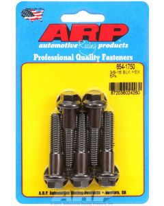 ARP Bolts Hex Head Steel Black 3/8" x RH Thread 1.750" UHL Qty 5