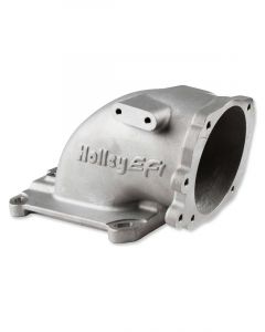 Holley Throttle Body Intake Elbow 105mm Bore Size Satin Finish 5.12"