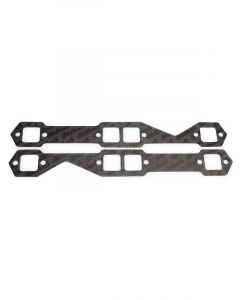 Edelbrock Exhaust Header Gasket w/ Core 1.500" X 1.500" Square Port SB Set