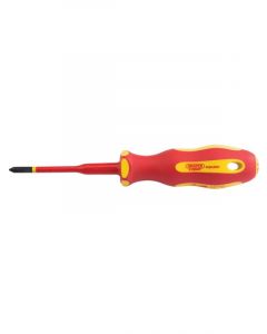 Draper Tools Ergo Plus Slimline Cross Slot VDE Screwdriver No:2 X 100mm