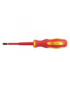 Draper Tools Ergo Plus Slimline Cross Slot VDE Screwdriver No:2 X 100mm