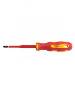 Draper Tools Ergo Plus Slimline PZ Type VDE Screwdriver No:1 X 80mm