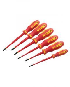 Draper Tools Ergo Plus Slimline VDE Approved Insulated Screwdrivers 6Pcs