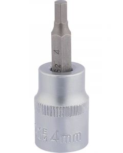 Draper Tools 3/8 Square Drive Socket With Hexagonal Bit 4mm