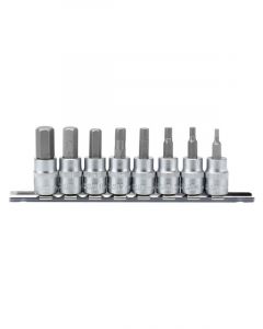 Draper Tools 3/8 Sq. Dr. Hexagonal Socket Bit Set 8 Piece