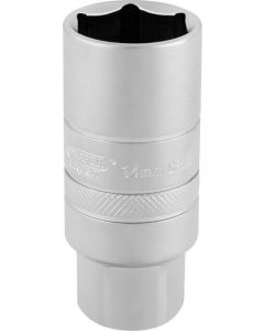 Draper Tools 3/8 Sq Dr 14mm Thread 6Pt Chrome Spark Plug 21mm Socket
