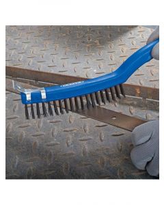 Draper Tools Wire Scratch Brush With Scraper 3 Row