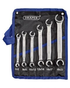Draper Tools Flare Nut Spanner Set 6 Piece