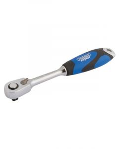 Draper Tools 1/4 Sq. DR 60 Tooth Micro Head Reversible Soft Grip Ratchet