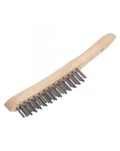Draper Tools 3 Row Wire Scratch Brush 290mm