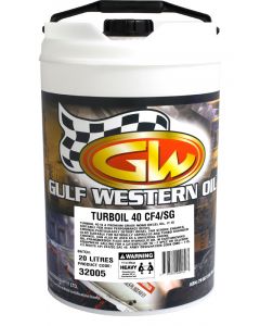 Gulf Western Turboil SAE 40 Engine Oil 20L