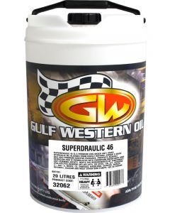 Gulf Western Superdraulic ISO 46 Anti Wear Hydraulic Oil 20L