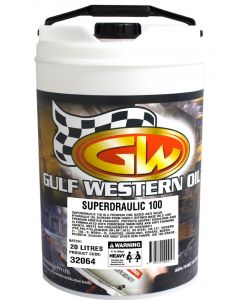 Gulf Western Superdraulic ISO 100 Anti Wear Hydraulic Oil 20L