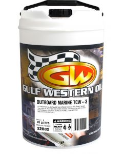 Gulf Western Outboard Semi Synthetic Two Stroke Engine Oil TC-W3 20L