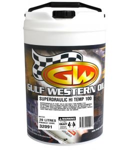 Gulf Western Superdraulic HVI 100 Anti Wear Hydraulic Oil 20L