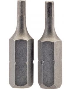 Draper Tools 2.5mm 1/4 Hex. Hexagonal Insert Bit 25mm Long X 2