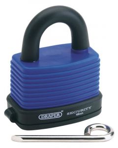 Draper Tools 48mm Resettable 4 Number Laminated Steel Padlock And Bumper