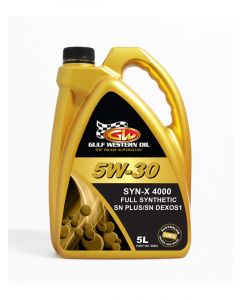Gulf Western SYN-X 4000 5W-30 SN/GF-5 GM Engine Oil 5L