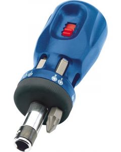 Draper Tools Chubby Ratcheting Screwdriver And Bit Set 7 Piece