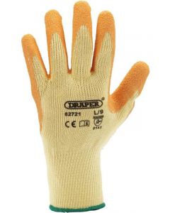 Draper Tools Orange Heavy Duty Latex Coated Work Gloves - Large