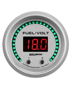 Auto Meter 2-1/16" Ultra-Lite Digital Elite Fuel Level/Battery Voltage…