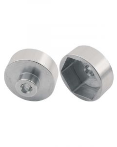 Allstar Performance Spindle Nut Socket 1/2 in Drive Aluminum Clear A