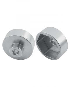 Allstar Performance Spindle Nut Socket 1/2 in Drive Aluminum Clear A