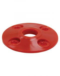 Allstar Performance Scuff Plate 2 in OD 1/2 in ID Plastic Red Set of