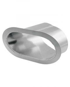 Allstar Performance Exhaust Shield 5 x 9 in Oval Single 55 Degree Ou…