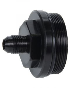 Allstar Performance Fuel Filter End Cap 6 AN Male Aluminum Black All