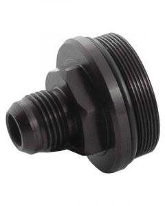 Allstar Performance Fuel Filter End Cap 12 AN Male Aluminum Black Al