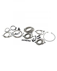 Allstar Performance Brake Line Kit 3 AN Hose 4 AN Ends Fittings / In…