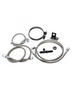 Allstar Performance Brake Line Kit Rear 3 AN Hose 4 AN Ends Fittings
