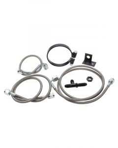Allstar Performance Brake Line Kit Rear 3 AN Hose 4 AN Ends Fittings