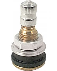 Allstar Performance Valve Stem Bolt-On 5/8 in Rim Hole Brass Natu