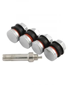 Allstar Performance Valve Stem Bolt-On Flush Mount 1/2 in Rim Hole S…