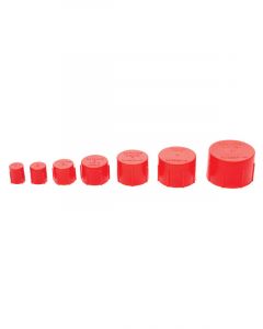 Allstar Performance AN Dust Cap - 3 AN-16 AN - Plastic - Red - Kit