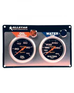 Allstar Performance Gauge Panel Assembly Auto Meter Pro-Comp Oil Pre